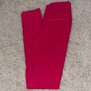 Offline by aerie, Real Me Double Cross Over Pink Leggings